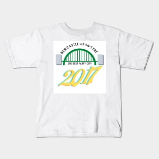 Newcastle upon Tyne 3rd best party city. Kids T-Shirt